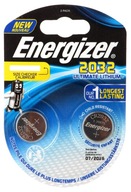 2x Bateria ENERGIZER CR2032 Ultimate Lithium 3V