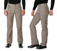 Spodnie Męskie Bawełniane Jeansy Beżowe LY104 W42