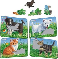 Puzzle Mačky a psy Mini /Larsen