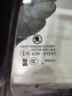 Skoda Scala 2020 rear part side left window door tylnych