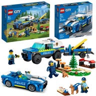LEGO City Policja 60369 Szkolenie psów + 60312 Radiowóz SAMOCHODY AUTA Auto
