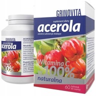 Acerola Grinovita naturalna witamina C 100% 60 tabletek do ssania