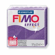 FIMO effect 8020 fialová s trblietkami