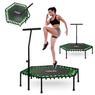 TRAMPOLINA FITNESS Z UCHWYTEM DO ĆWICZEŃ STABILNA ZIELONA