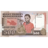 Madagascar, 500 Francs = 100 Ariary, Undated (1983