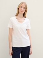 Tom Tailor Long Sleeve V-Neck T-Shirt - Whisper W