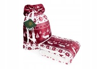 Vianočná deka vo vrecku prehoz 127x152 SHERPA