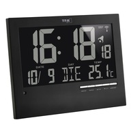 Stolové hodiny TFA čierne 23cm