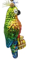 VIANOČNÁ GULIČKA SKLENENÁ Papagáj 16cm