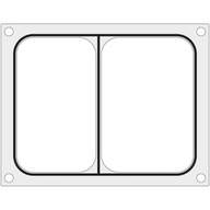 Matryca forma do zgrzewarek MCS na tackę dwudzielną 227x178 mm - Hendi 8054