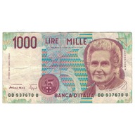 Banknot, Włochy, 1000 Lire, 1990, 1990-10-03, KM:1