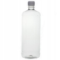 PET fľaša na vodu kvapaliny 1 L so skrutkovacím uzáverom NEW