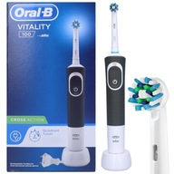 Szczoteczka rotacyjna do zębów Oralb Vitality 100 czarna black Cross action