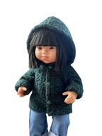 Vlnená bunda - Fľašová Zelená Veľkosť 38 - Oblečenie pre bábiky Miniland