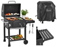 Grill węglowy 57.5x42cm Angular żeliwny ruszt + pokrowiec Activa