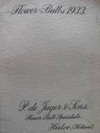 Jager &Sons TULIPANY Cennik Katalog 1933
