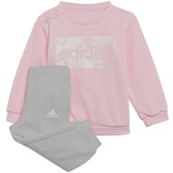 Dres dla dzieci adidas I Lin ft Jogger różowo-szary H65821 68cm