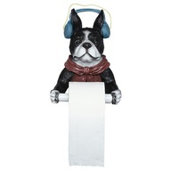 Homyl Dog Design Toilet Paper Towel Roll Holder Wall Mounted Resin Rack