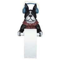 zr-Homyl Dog Design Toilet Paper Towel Roll Holder Wall Mounted Resin Rack