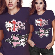 KOSZULKA DAMSKA KOBIECA T-SHIRT HELLO KITTY KUROMI 2XL PREZENT JAKOŚĆ