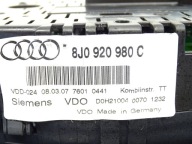 dials clock dials AUDI TT 8J 8J0920980C 2.0 TFSI UK