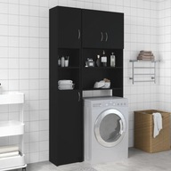Kúpeľňová skrinka čierna 32x25,5x190 cm drevotrieska