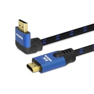 Kabel HDMI Savio CL-148 czarno-niebieski 3m