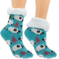 Teplé Ponožky Zimné s medvedíkom PRE DETI ABS Veľkosť 27-31