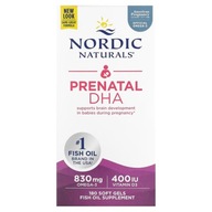 Nordic Naturals Prenatal DHA 830mg neochutený 180x
