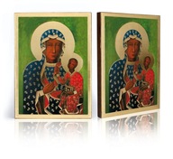 Ikona religijna Matka Boża Częstochowska Wędrująca - E - 17 cm x 23 cm