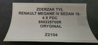 bumper rear rear part Renault Megane IV 850225700R
