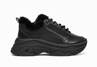 STRADIVARIUS CZARNE SNEAKERSY SPORTOWE BUTY 41