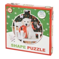 Vianočné puzzle 60 dielikov Psík 3+ F745