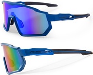 Okulary Rowerowe ACCENT SHOT Granatowe S2 + S3 + ETUI