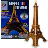 3D PUZZLE PRIESTOROVÁ VEŽA EIFFEL PARÍŽ FRANCÚZSKO