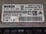 CITROEN C4 PICASSO control unit of the engine 0281012980