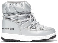 Moon Boot dievčenské snehule Low Nylon Silver 32