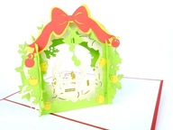 Kartka Okolicznościowa Kartka Bożonarodzeniowa 3D Święta rodzina Stajenka