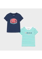 1015-86 MAYORAL Zestaw 2 koszulek dla chłopca Baby