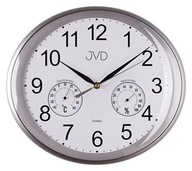 JVD HTP64.2 - 30x27cm - Nástenné hodiny - Sivá