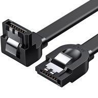 Kątowy mocny kabel SATA 3 III 0,5 m 50 cm Ugreen przewód do dysku PC 6Gb/s