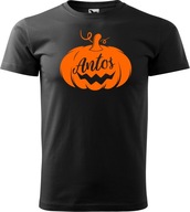 Oblečenie na Halloween Detské tričko Tekvica + meno