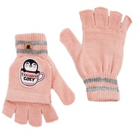 Detské rukavice s návlekom YoClub veľ.14 R125A ružové