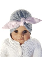 CZAPKA TURBAN CZAPECZKA PINUP DZIEWCZYNKA 1-10 LAT