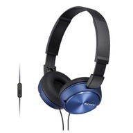 Oryginalne słuchawki nauszne Sony MDR-ZX310AP Jack 3.5 mm Niebieskie