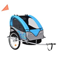 VidaXL Rowerowa przyczepka dla dzieci/wózek 2-w-1,
