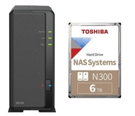 Súborový server DS124 + 6TB Toshiba N300