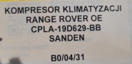 kompresor klimatizaci RANGE ROVER CPLA-19D629-BB