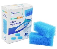 Filtry do aspiratora ustnego do nosa dla dzieci DinoRino HelpMedi 20 szt.