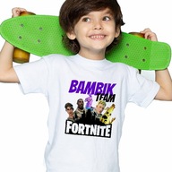 Módne detské tričko Biela BAMBIK Vzory - 110